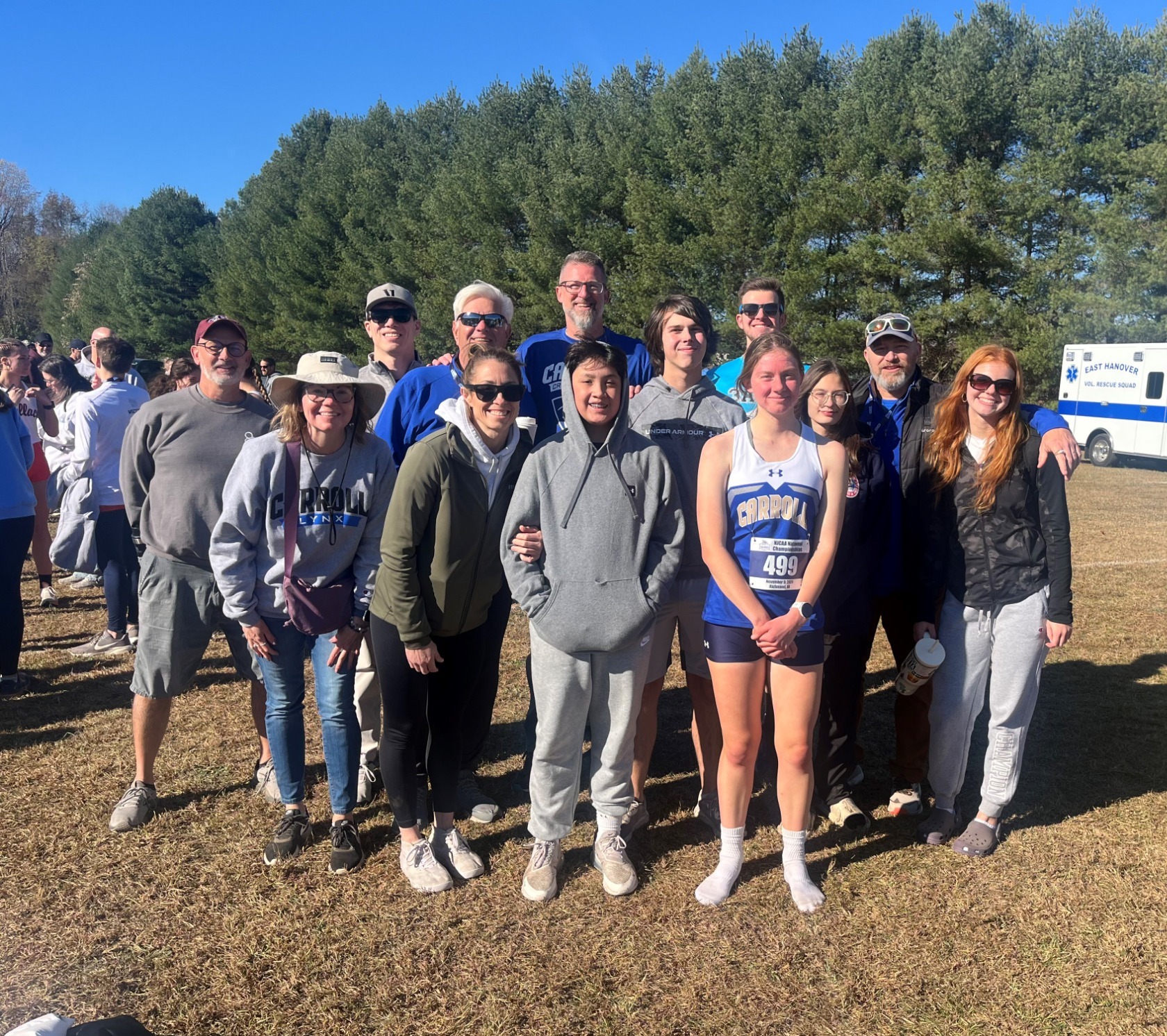 Vogelsang with supporters at Nationals