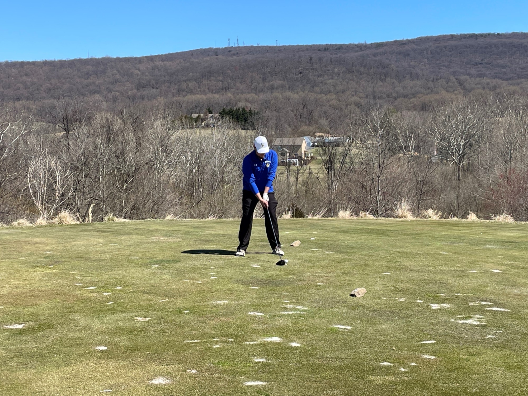 Golfer on course