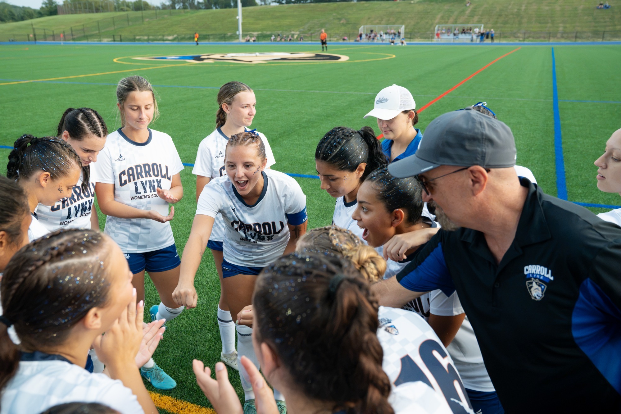 Women's Soccer Team Huddle