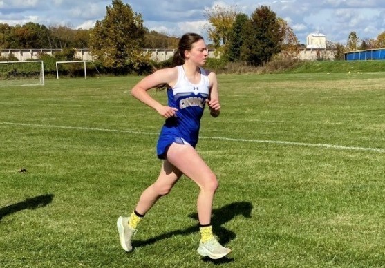Caroline Vogelsang runs at Millersville Invitational