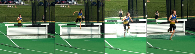 Jimmy Schartner competes in the steeplechase