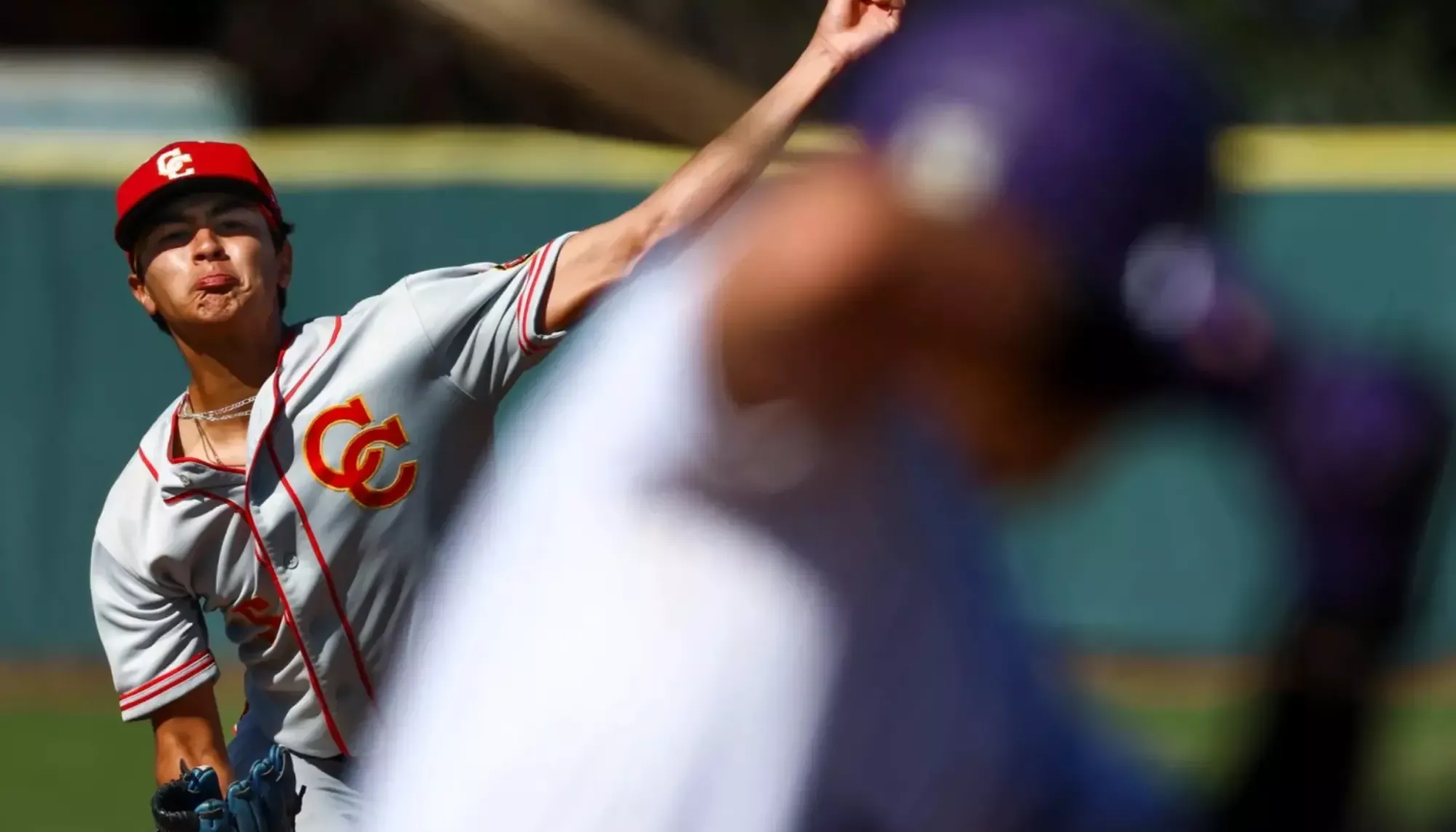 Jose Partida pitches against St. Augustine 