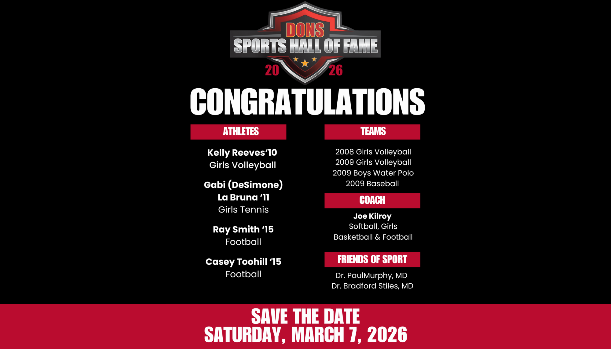 Sports Hall of Fame 2026 x2