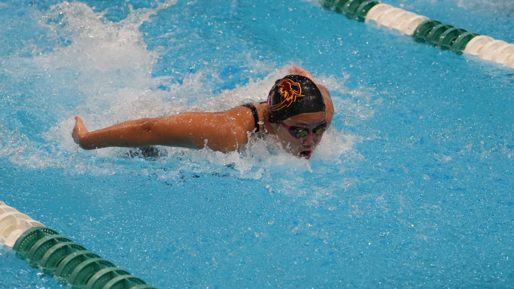 Sun Young Byun swimming the butterfly