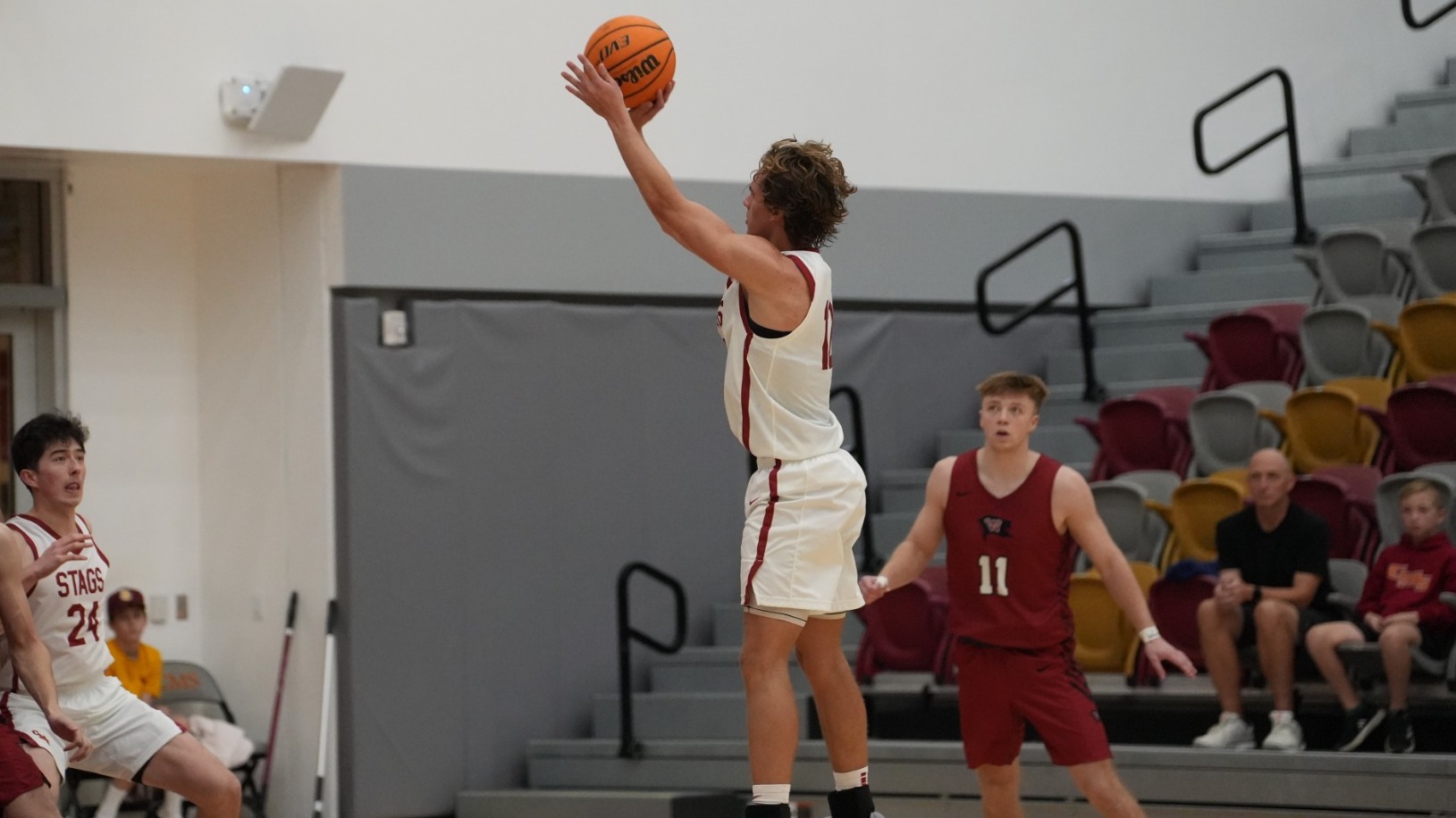 Brady Karich shooting a jumper