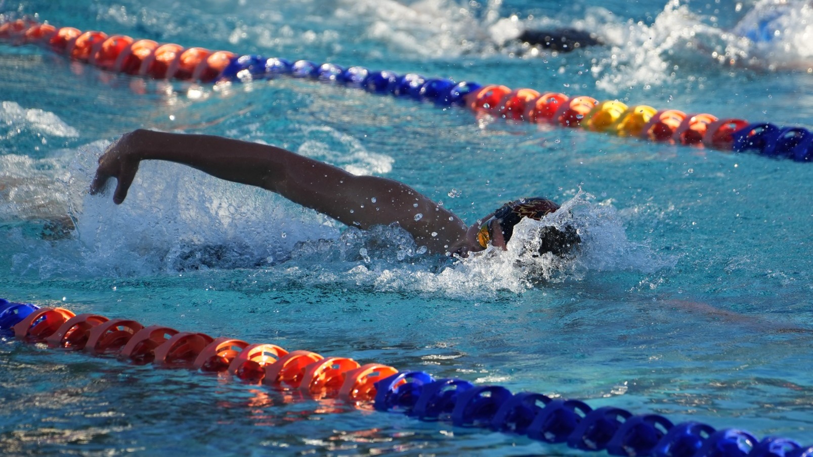 Pierce McShane swimming the freestyle