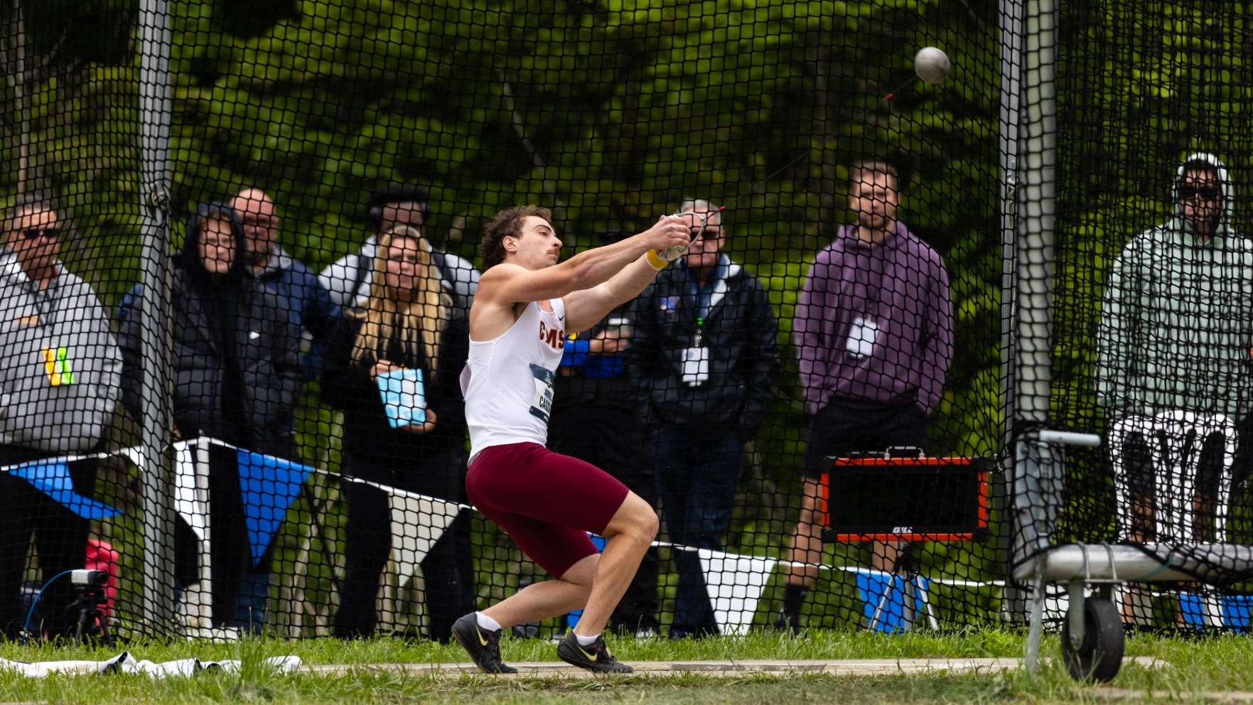 Kaden Cassidy throwing the hammer