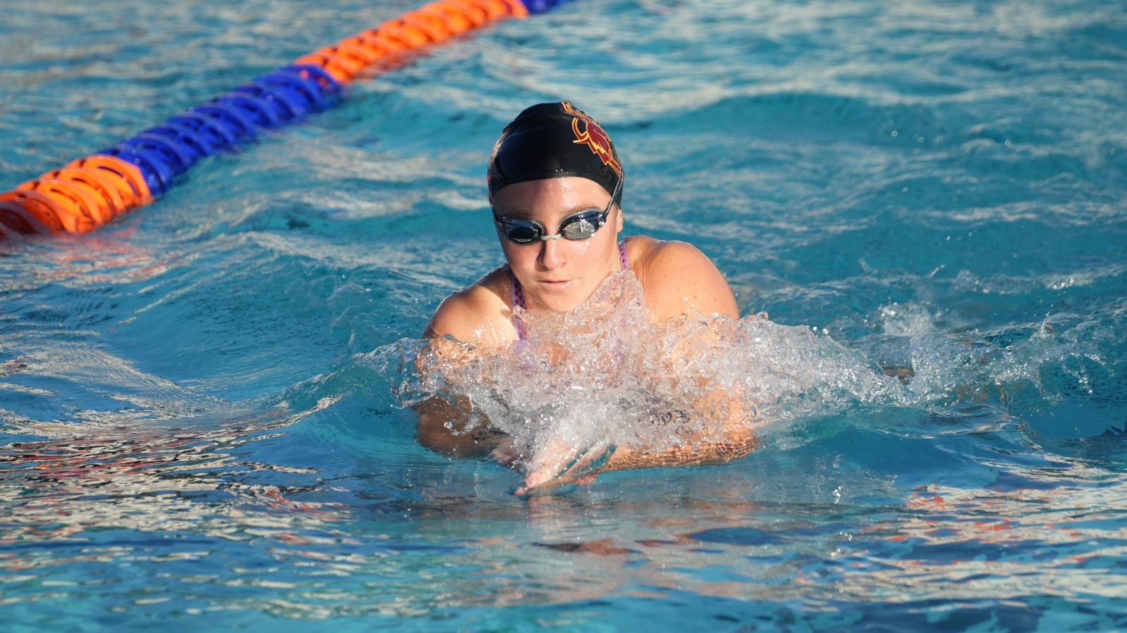 Revere Schmidt swimming the breaststroke