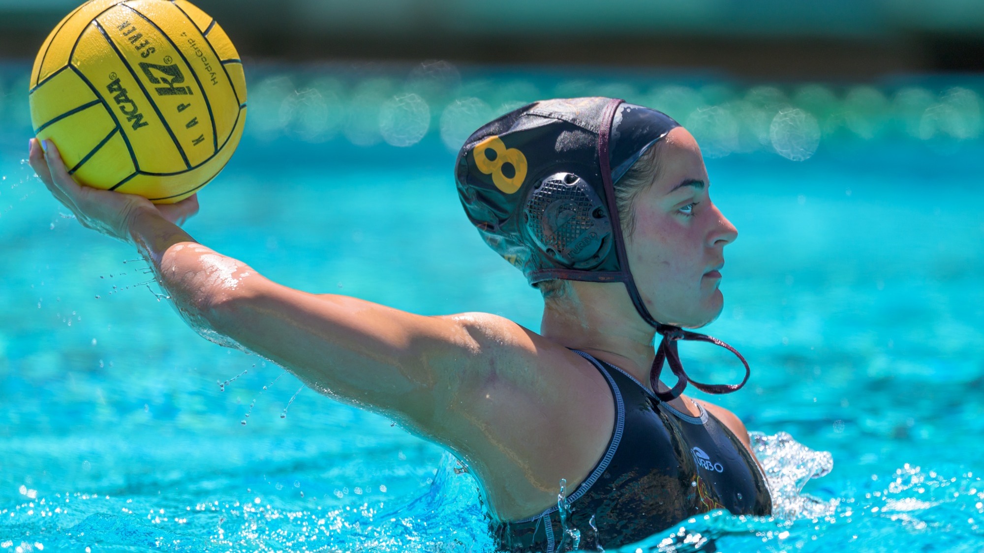 Grace Clark throwing a pass