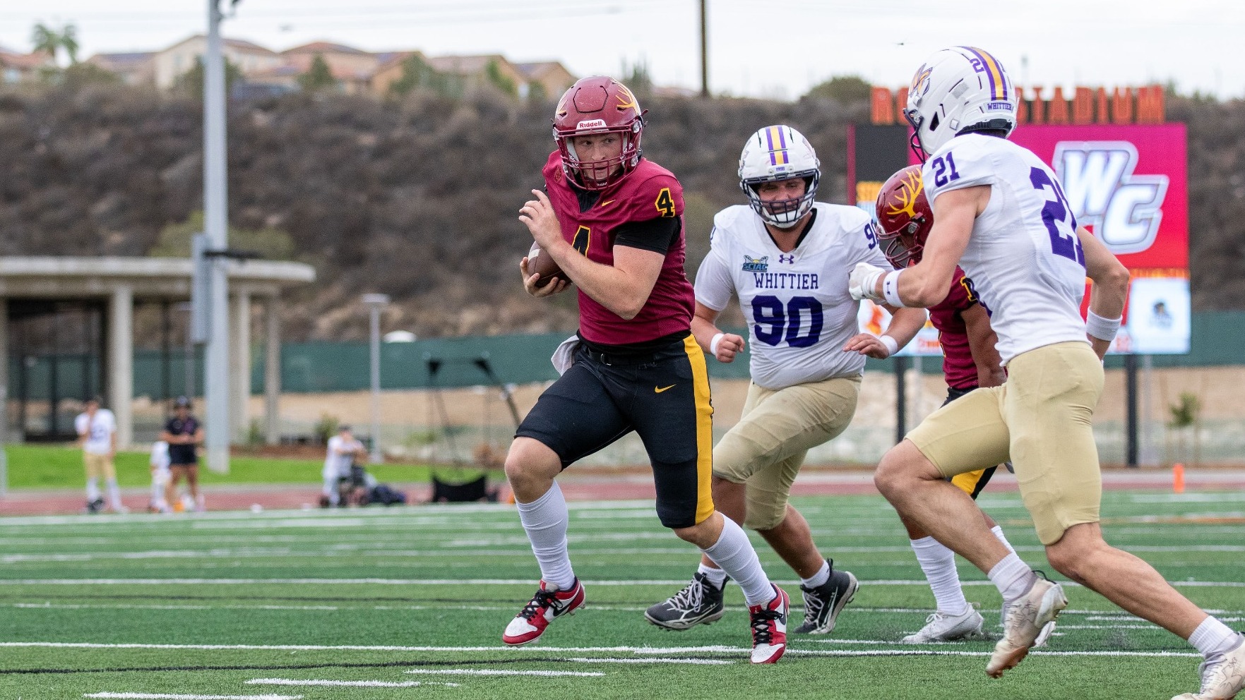 Robert Litscher running in for a touchdown