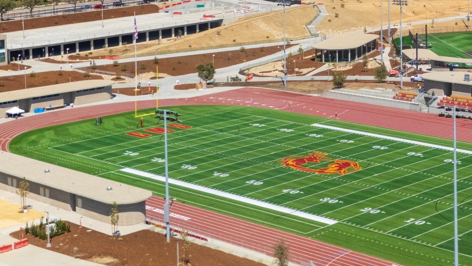 Rogan Stadium from above