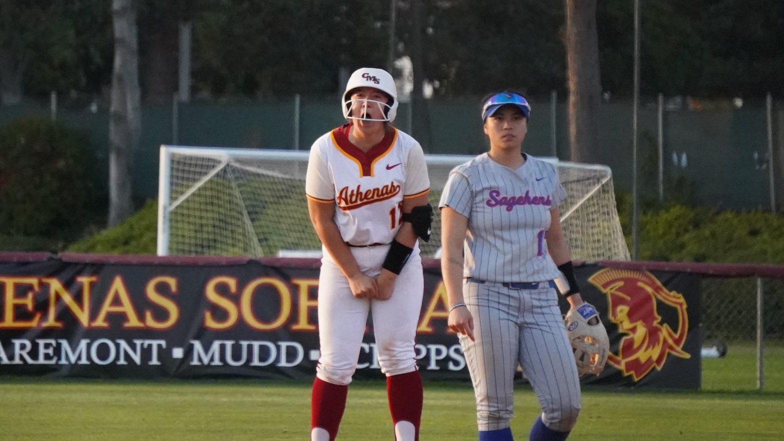 Avia Tuguldur celebrating her tying hit