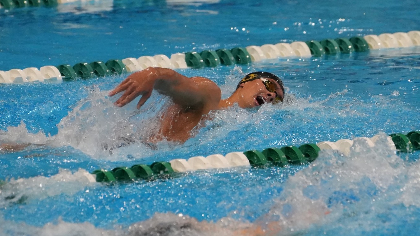 Pierce McShane swimming the freestyle