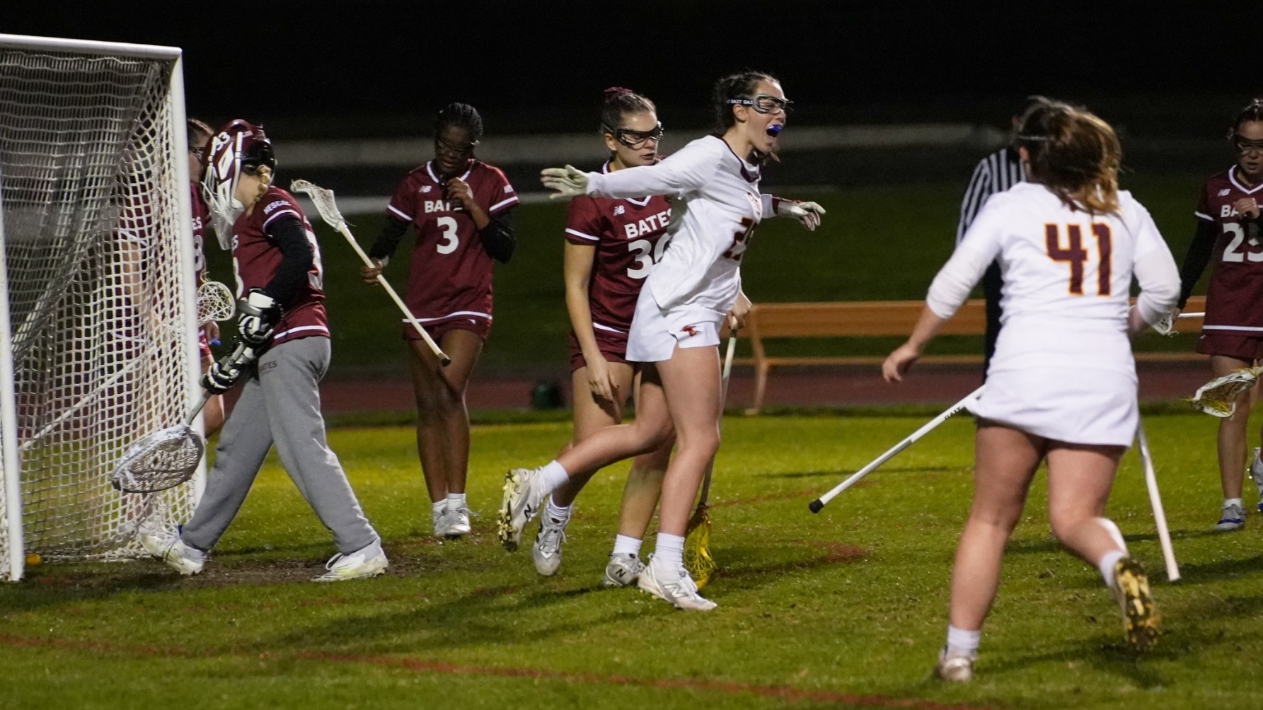 Ella Brown celebrating a goal