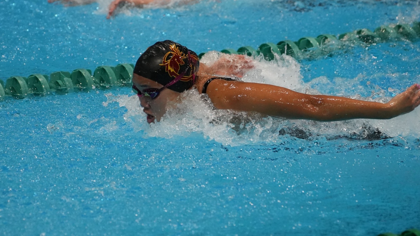 Sun Young Byun swimming the butterfly