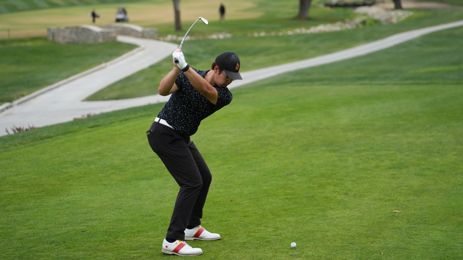 Ryan Liang teeing off