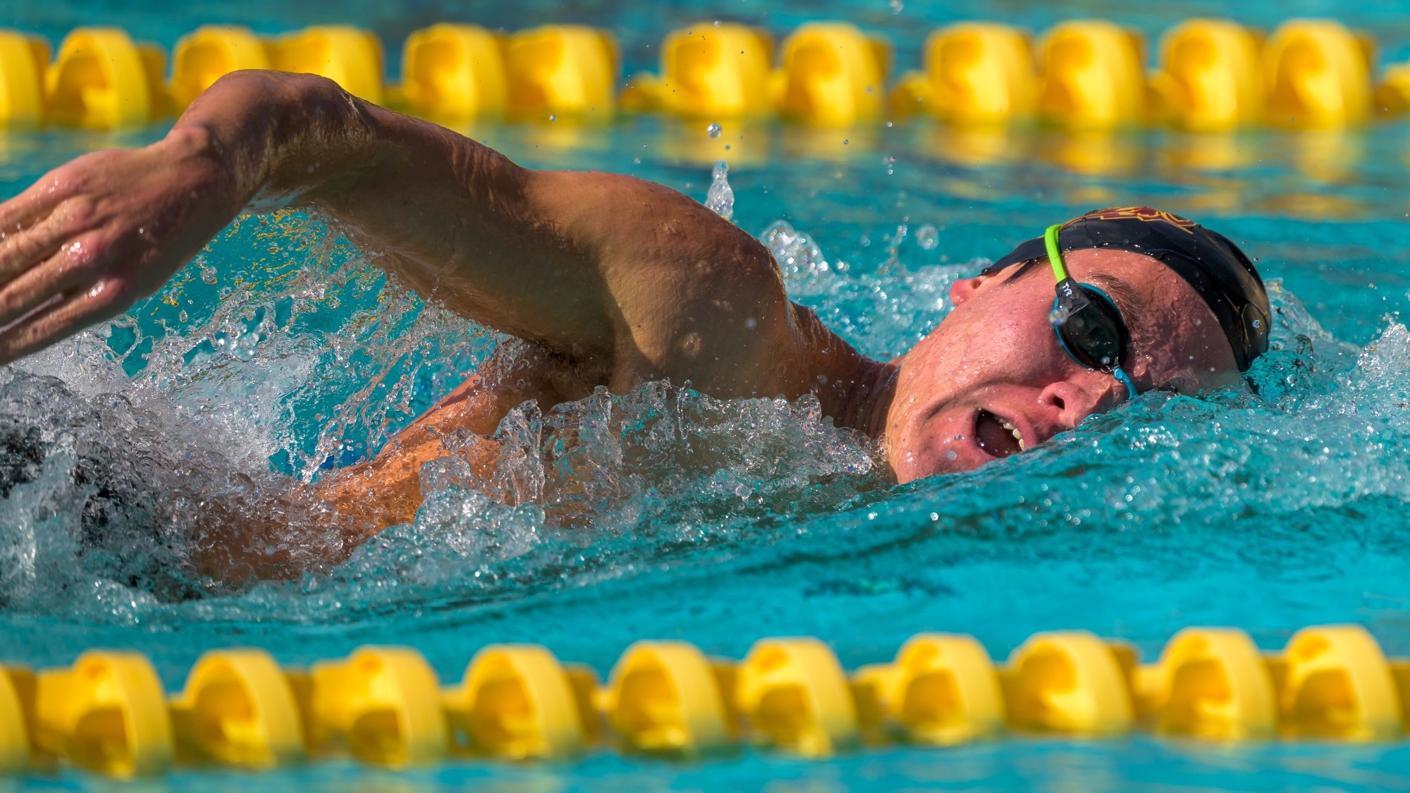 Kenny Eckel swimming the freestyle
