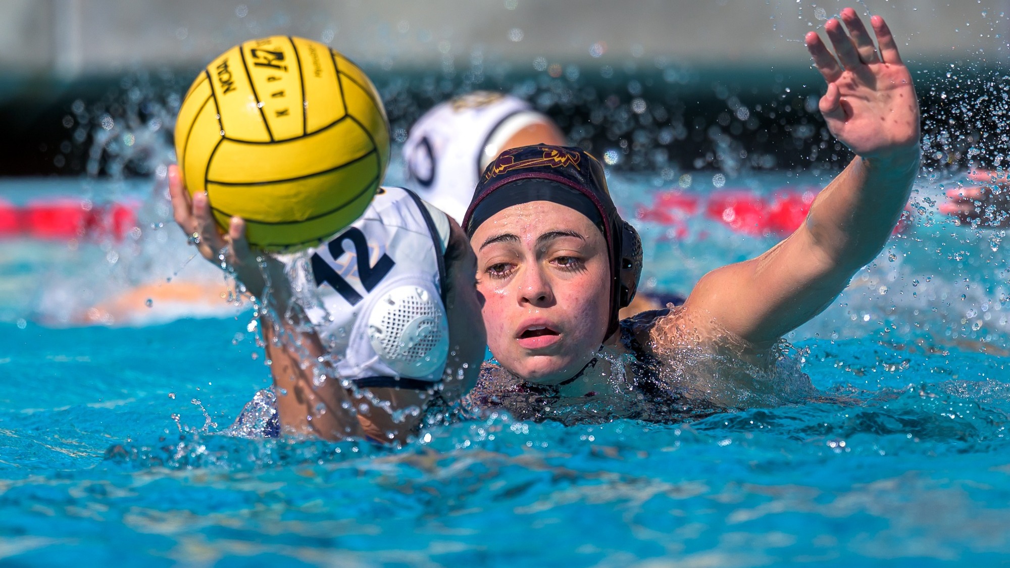 Caitlin Munoz playing defense