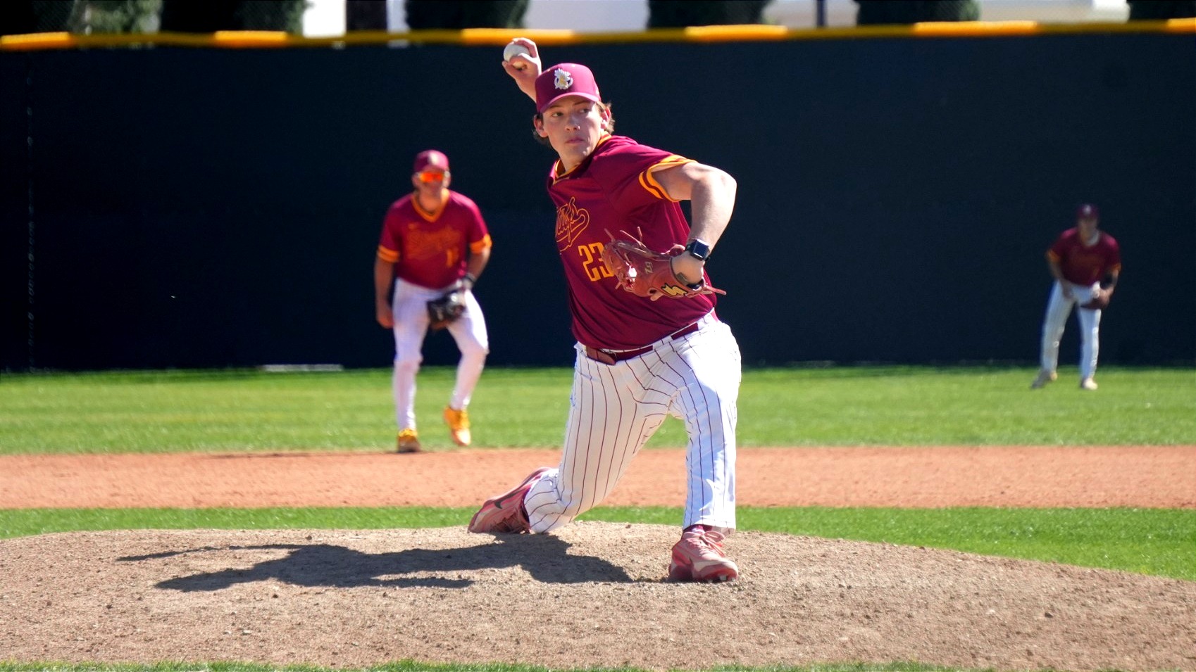 Joshua Lewis pitching