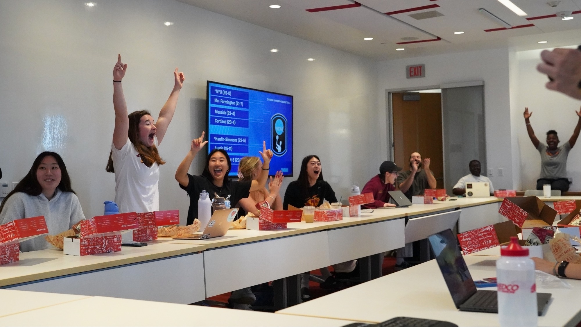 WBB team reacts to CMS name coming up on the NCAA Selection Show