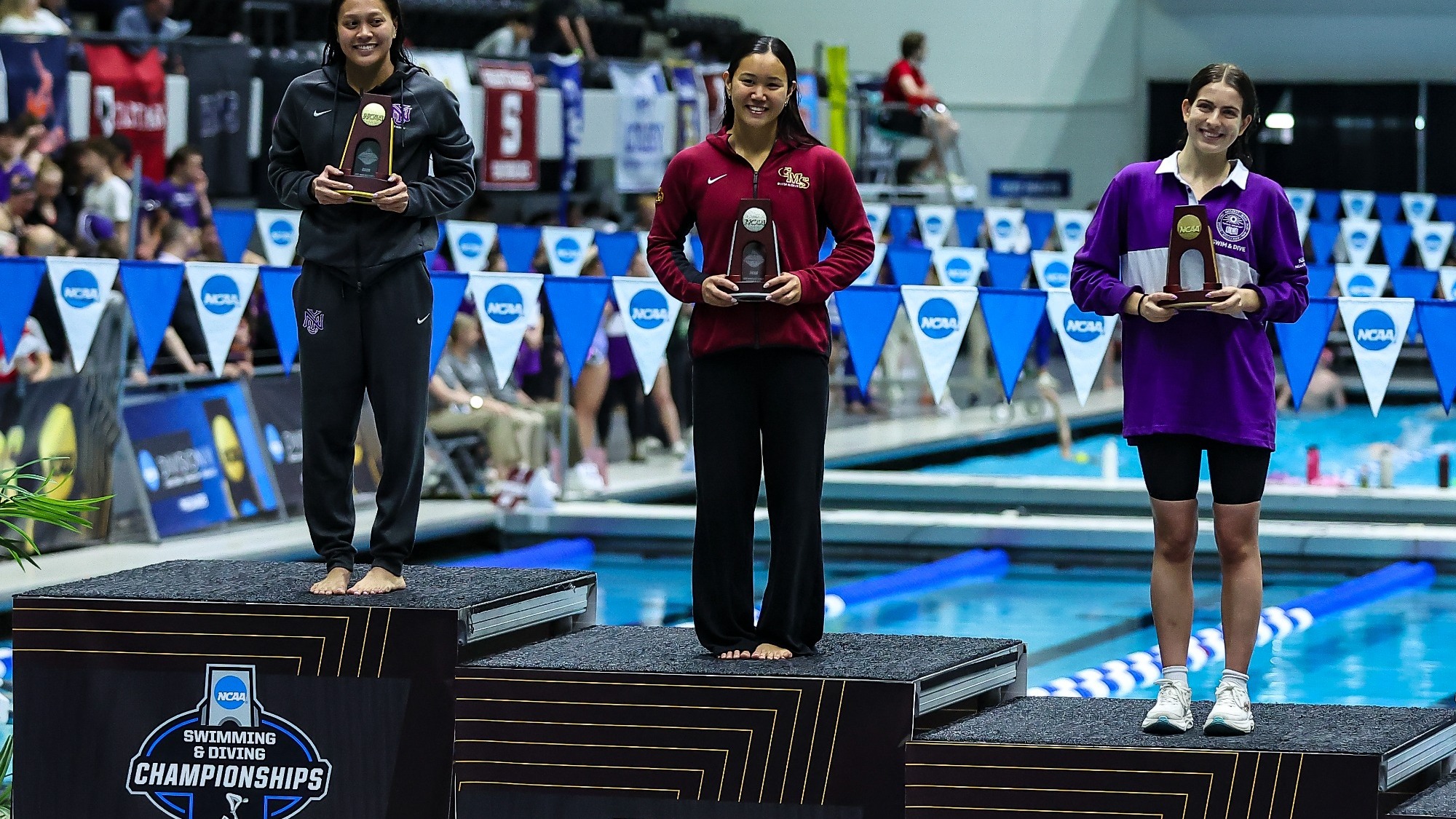 Sun Young Byun holding her second-place trophy