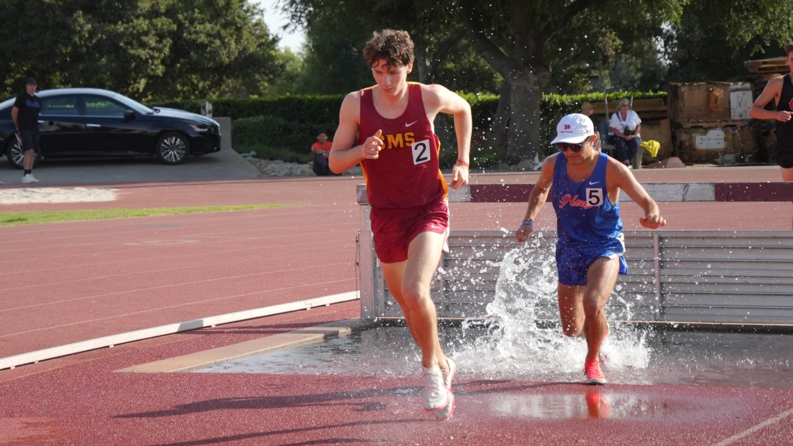 Jacob Pippel in the steeplechase