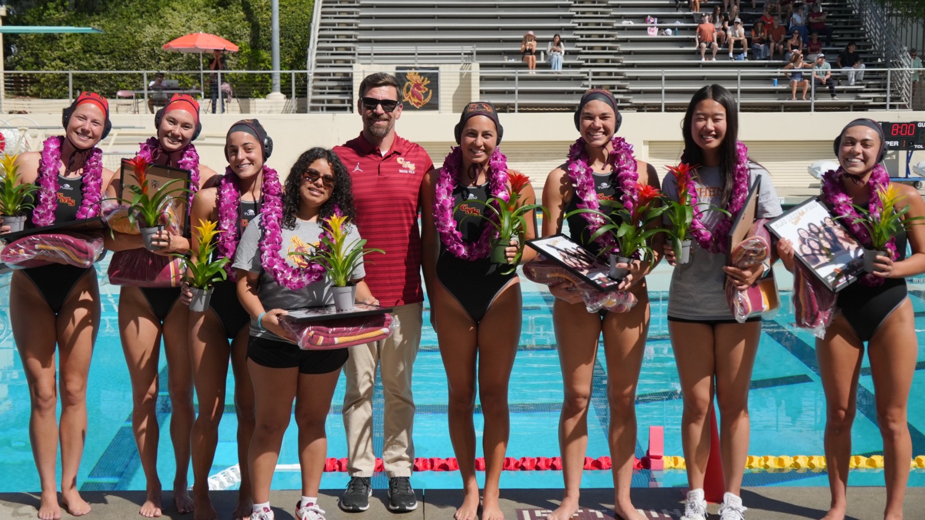 CMS Water Polo Seniors honored for Senior Day