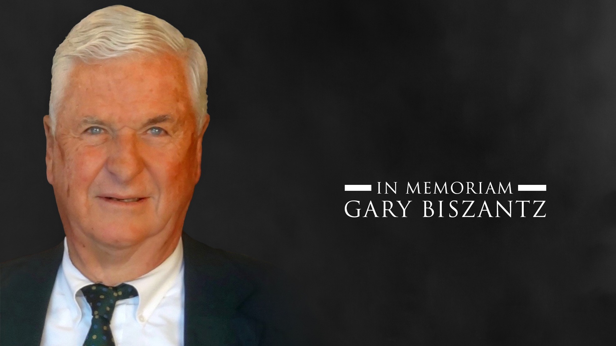 Gary Biszantz head shot with the words 