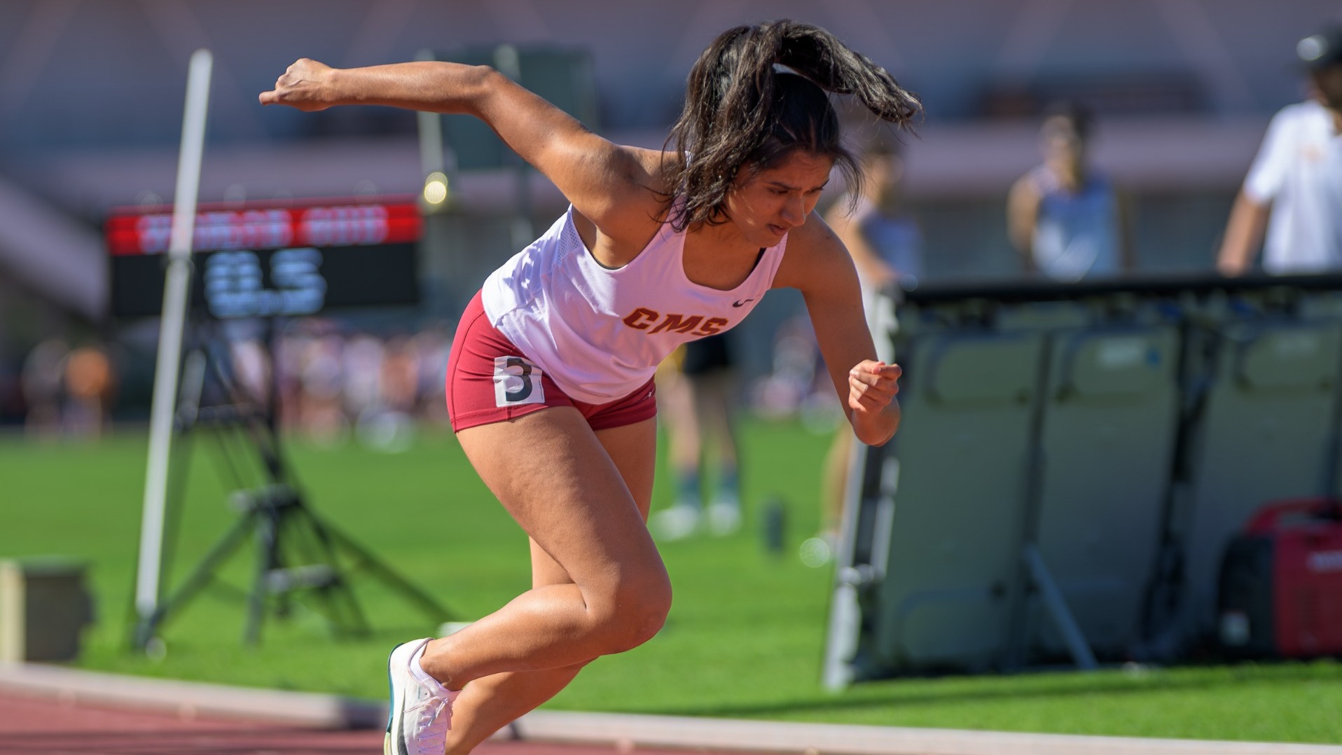 Shriya Velichala on the starting blocks