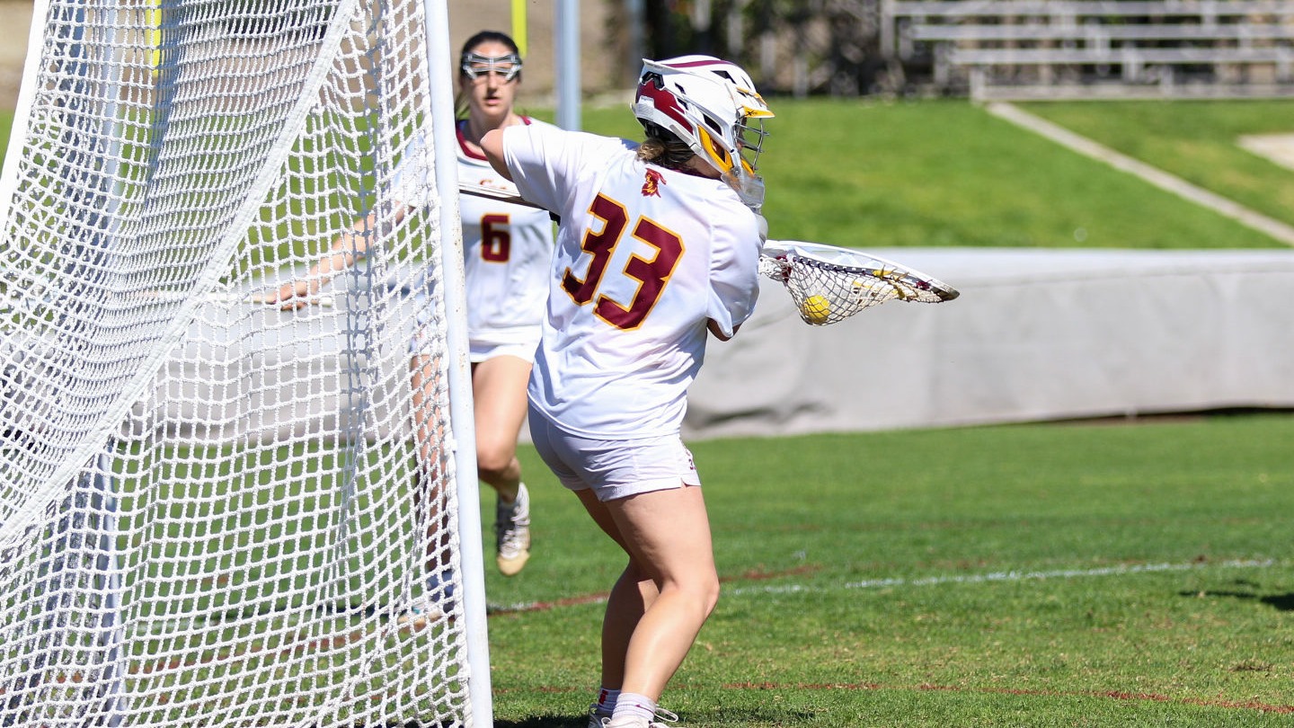 Lyla Johnston making a save