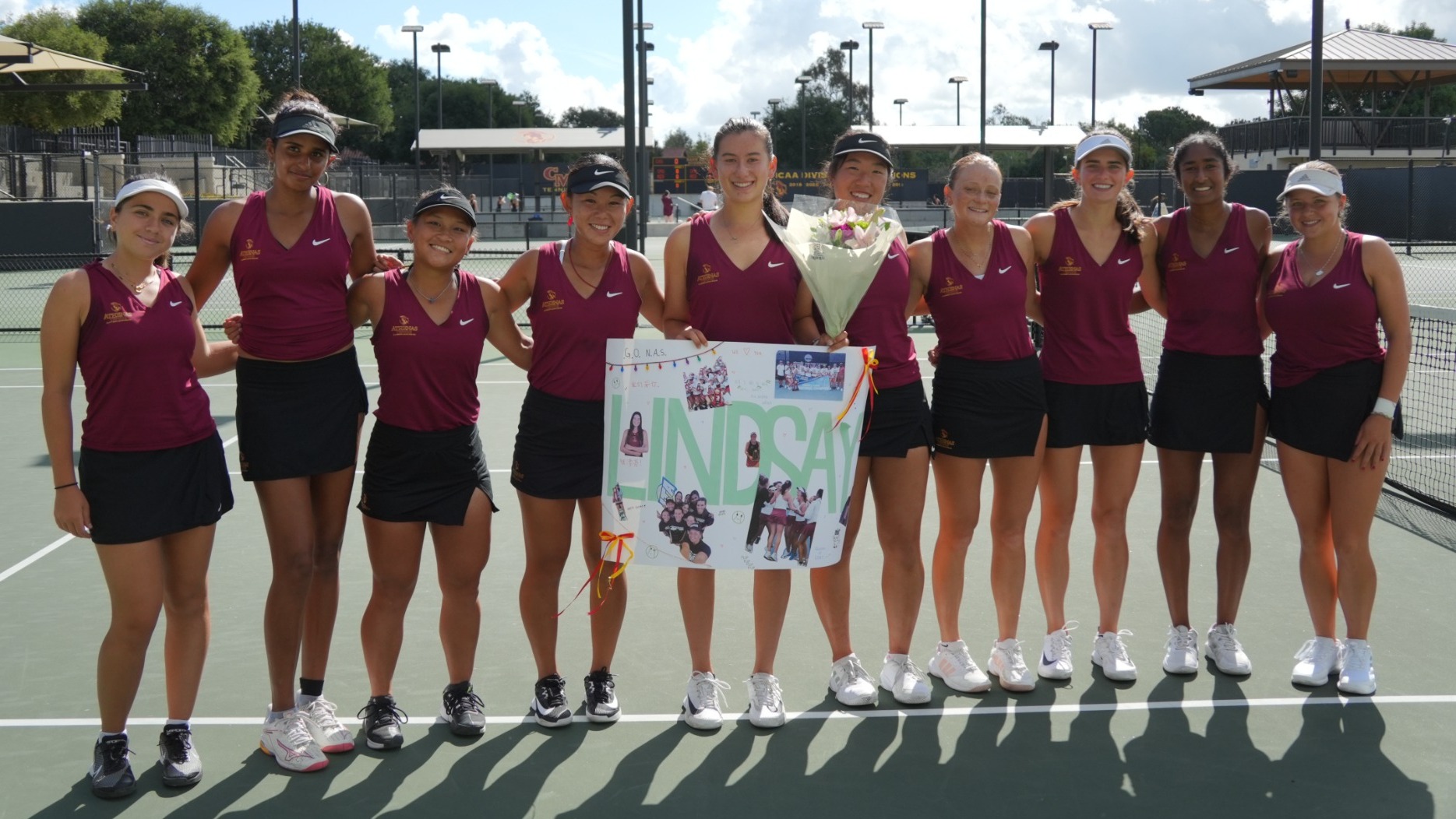 Lindsay Eisenman honored for senior day