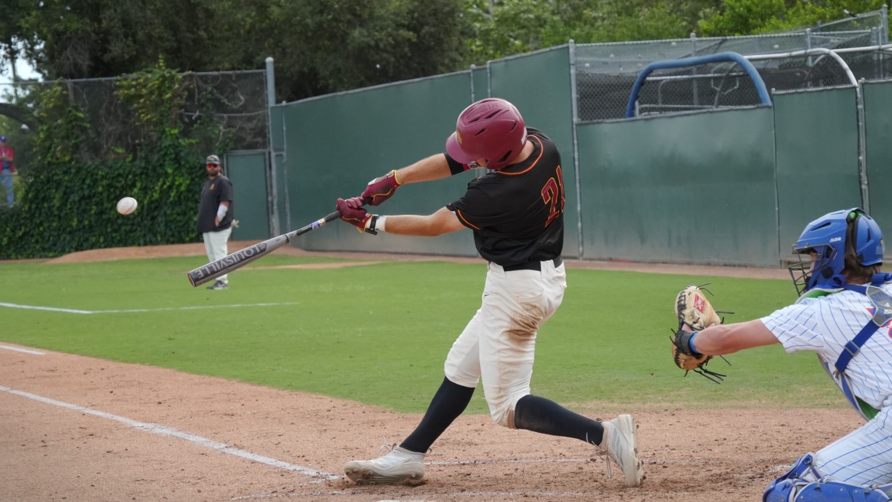 Dillon Martin hitting