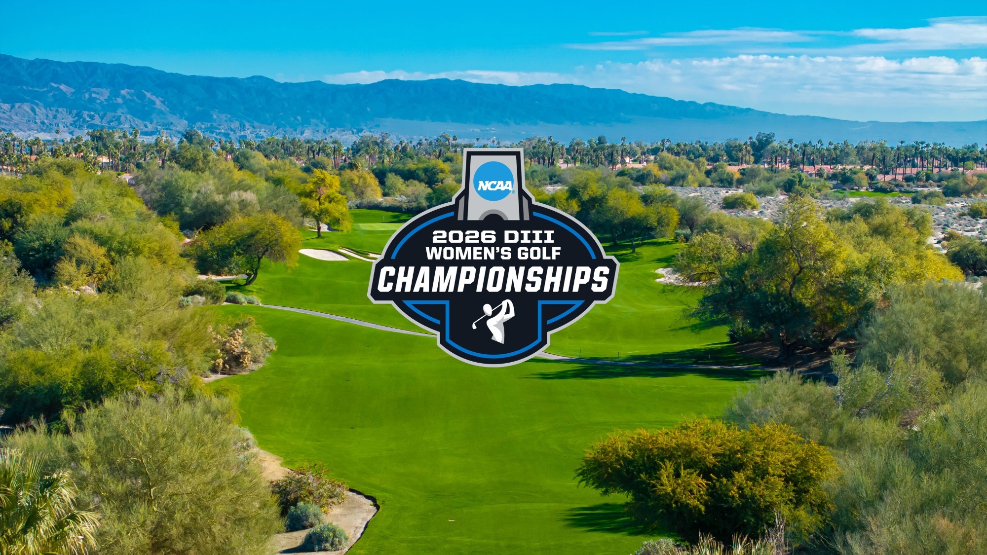 Desert Willow Golf Resort with the NCAA logo atop