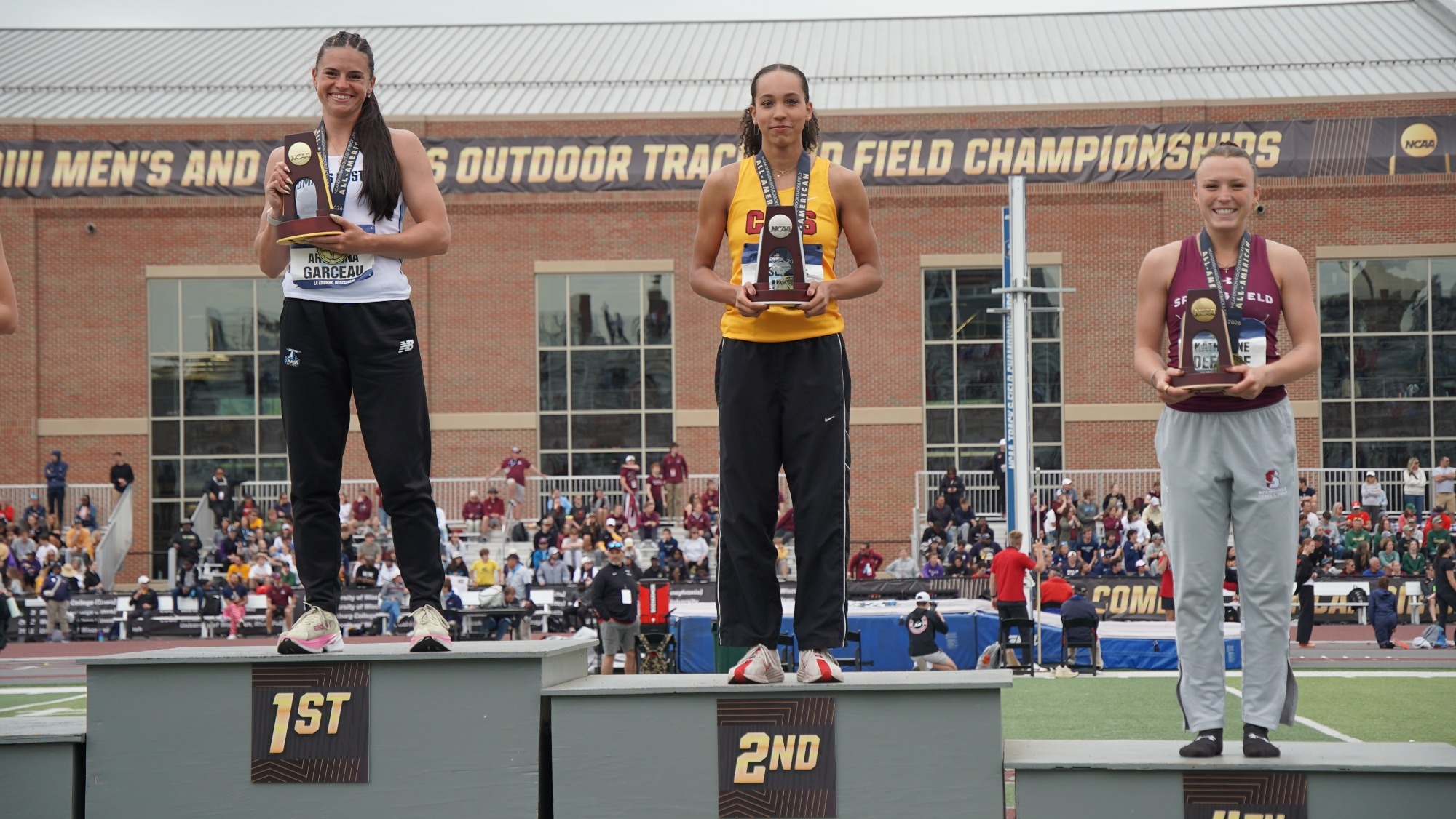 Josephine Jett on the podium