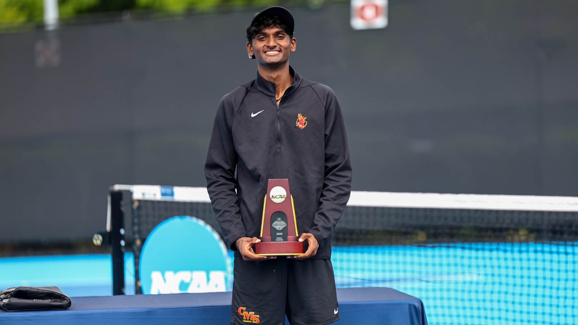 Advik Mareedu with championship trophy