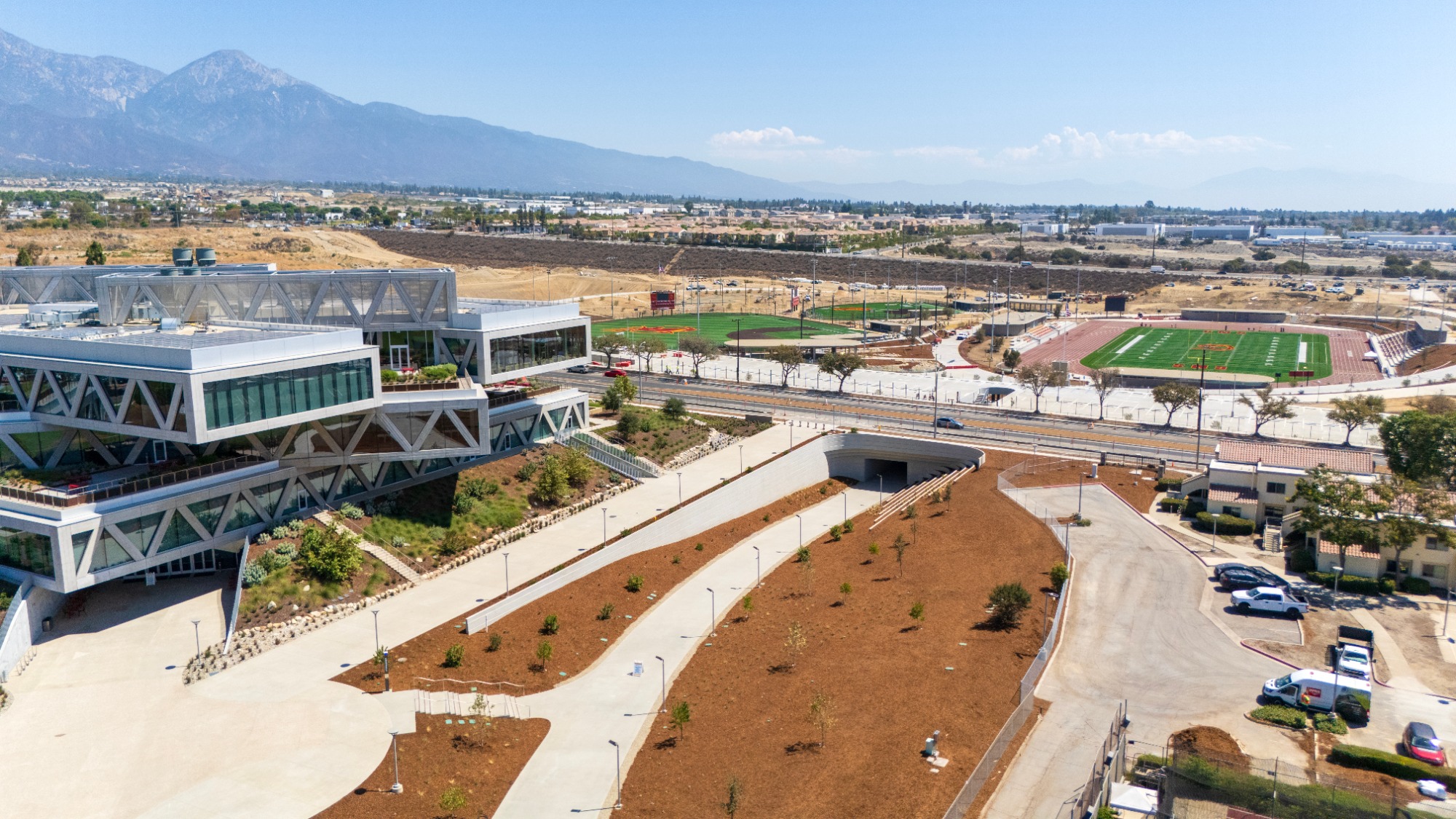 Sports Bowl at Roberts Campus overhead shot