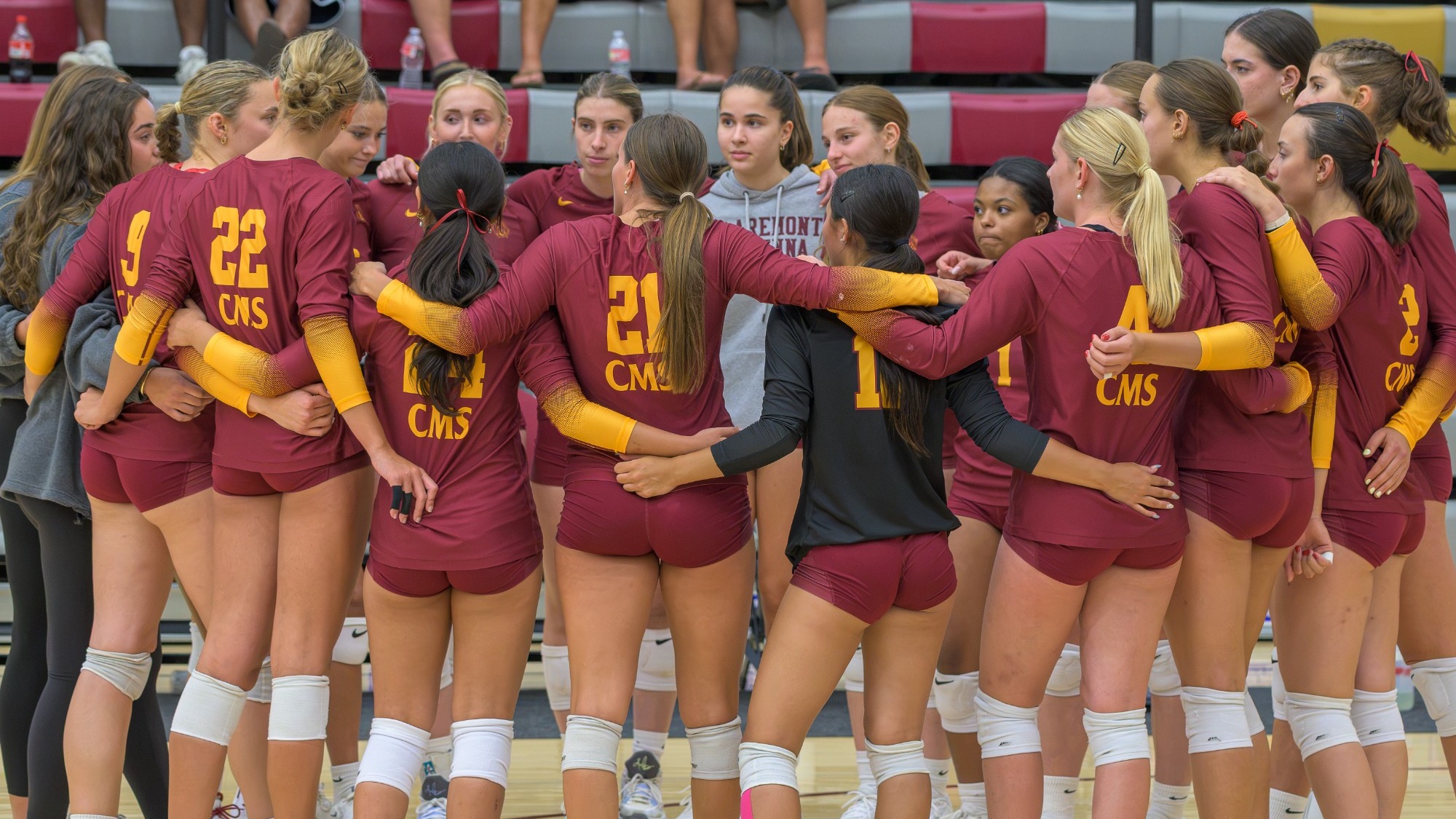 Volleyball Team Huddle