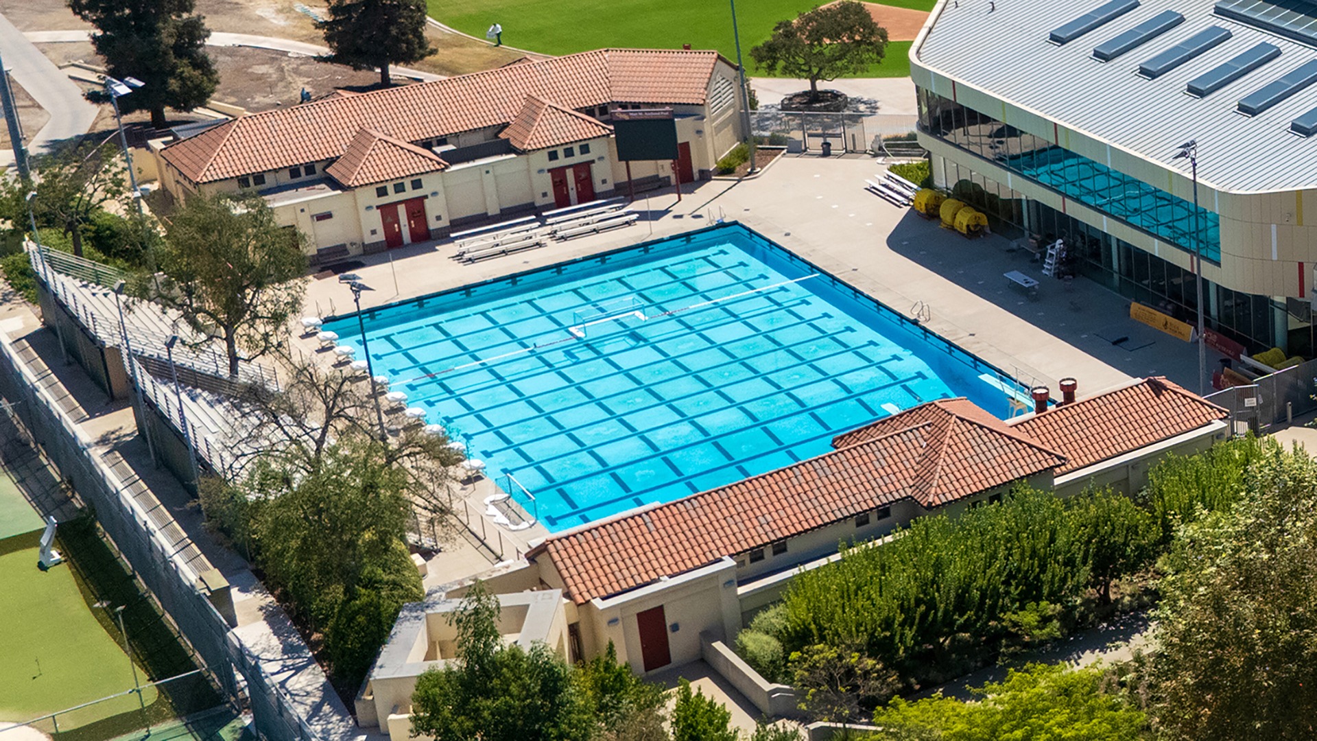 Axelrood Pool drone shot