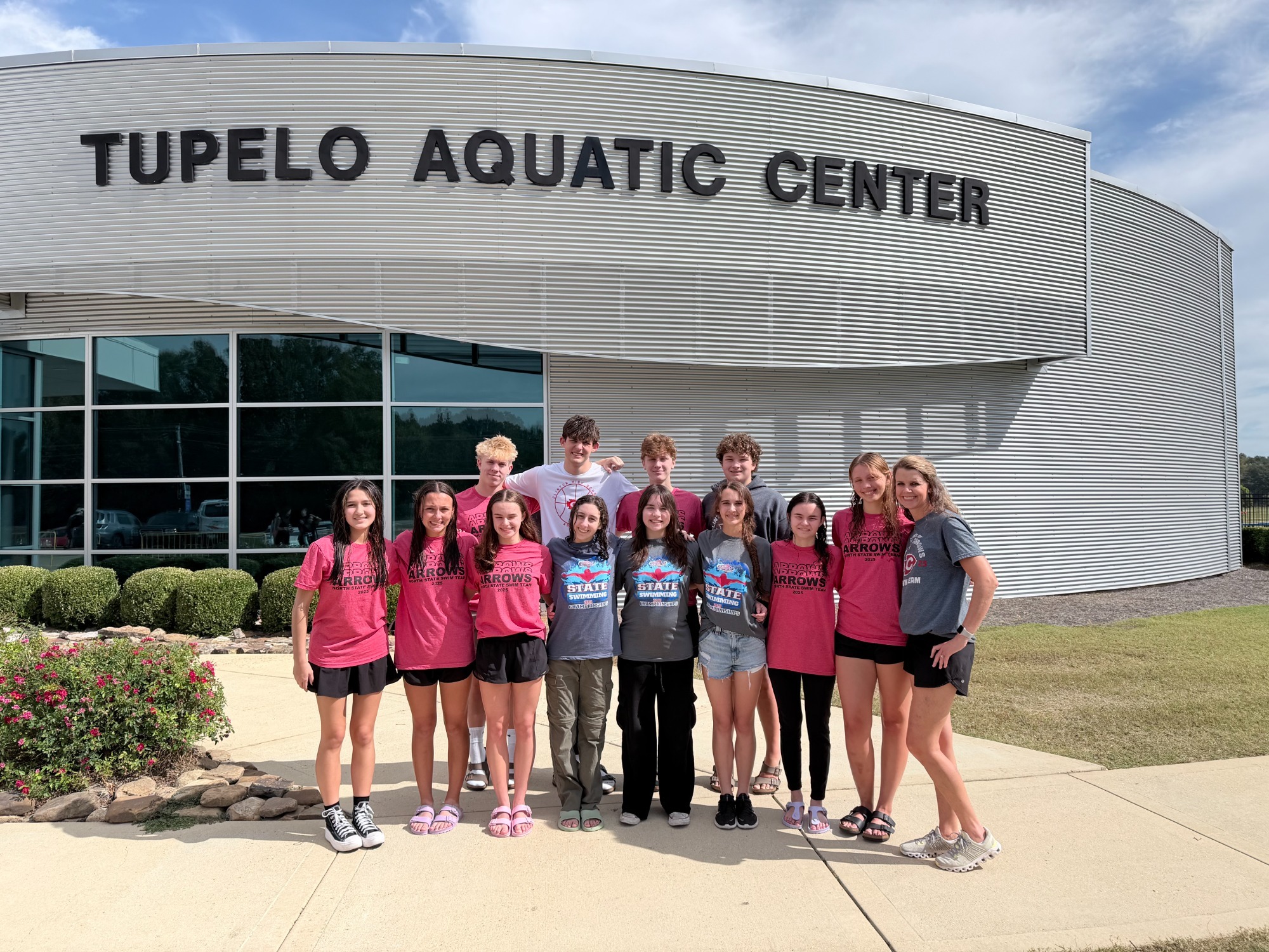 CAST swimmers pose at the Tupelo Aquatic Center on Friday, October 17, in Tupelo.