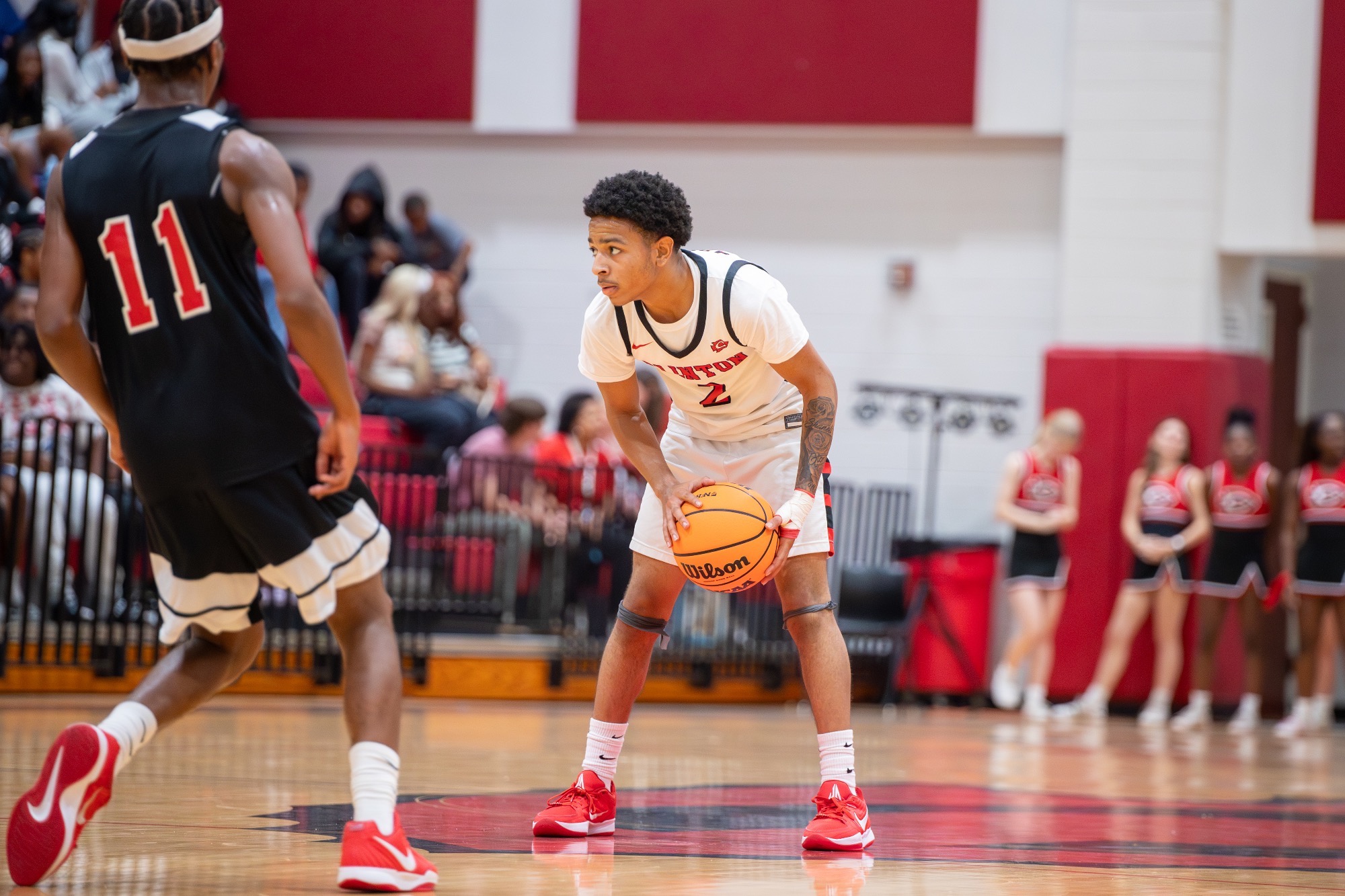 Jaden Moody looks to start a play at the point guard position.