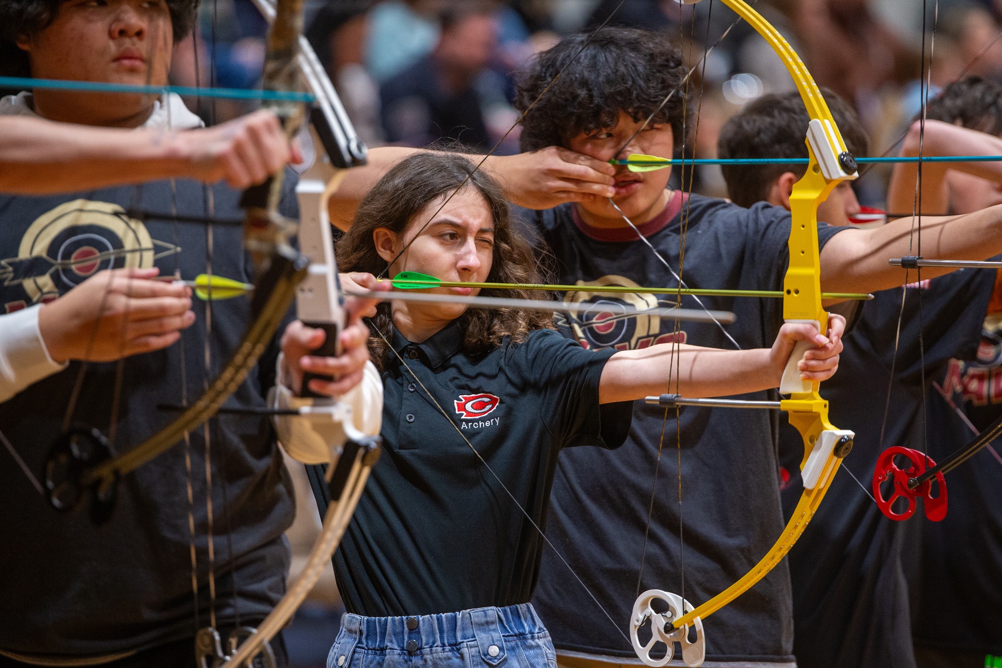 Clinton Arrows earnest their highest team score of the season on Thursday night of 3,186. 