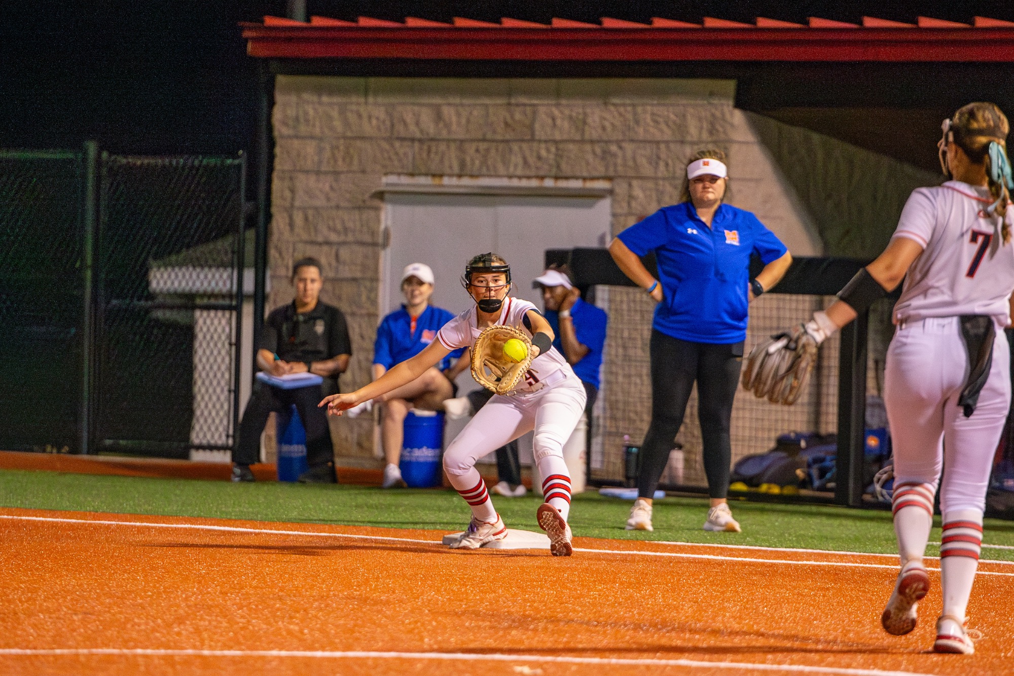 The Lady Arrow Softball team played a nail biter of a game Thursday night, but was able to beat Madison Central, 8-7.