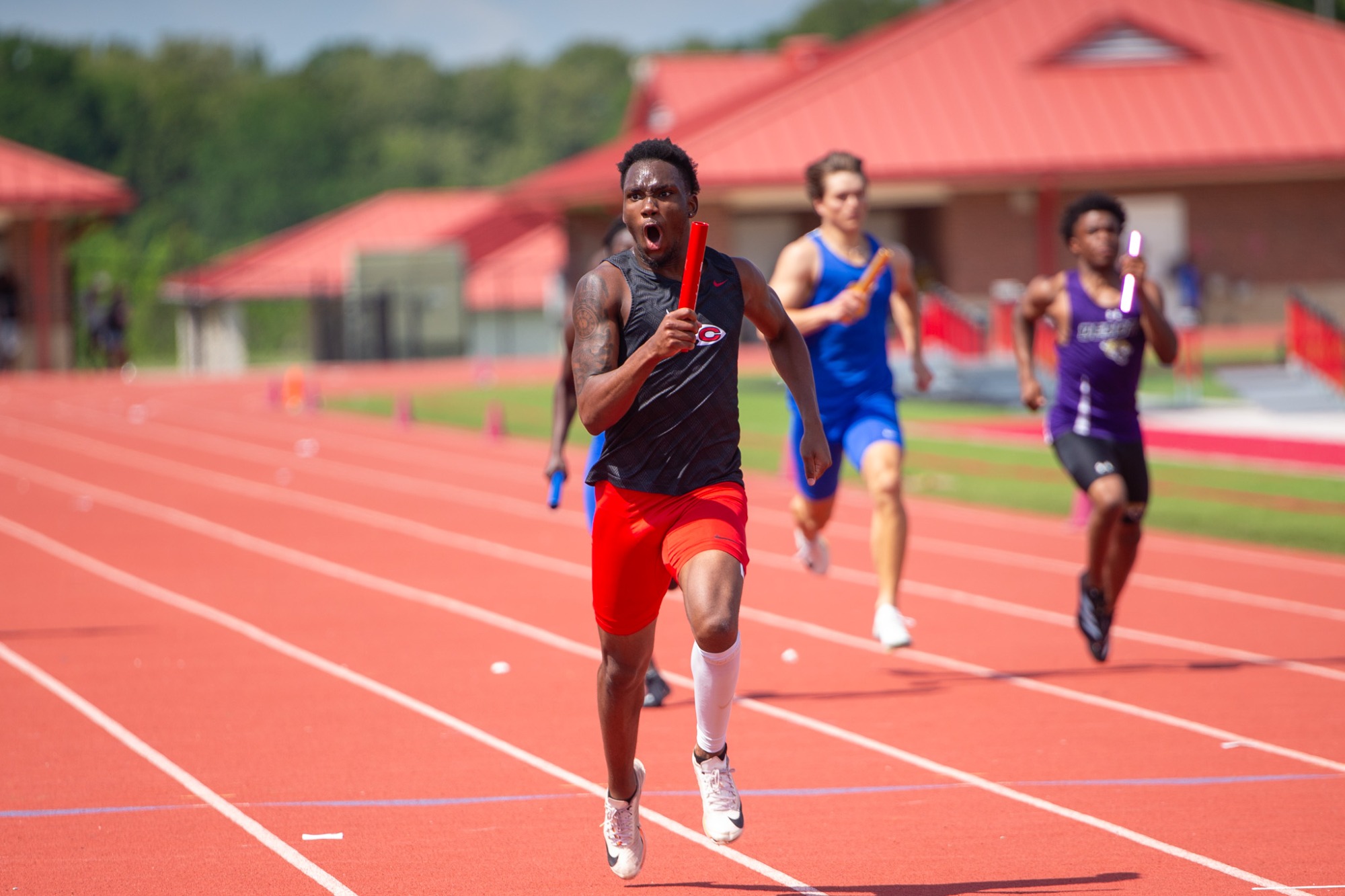 The Clinton Track and Field team received first place for the Region 2-7A North State Championship at Arrow Field. 