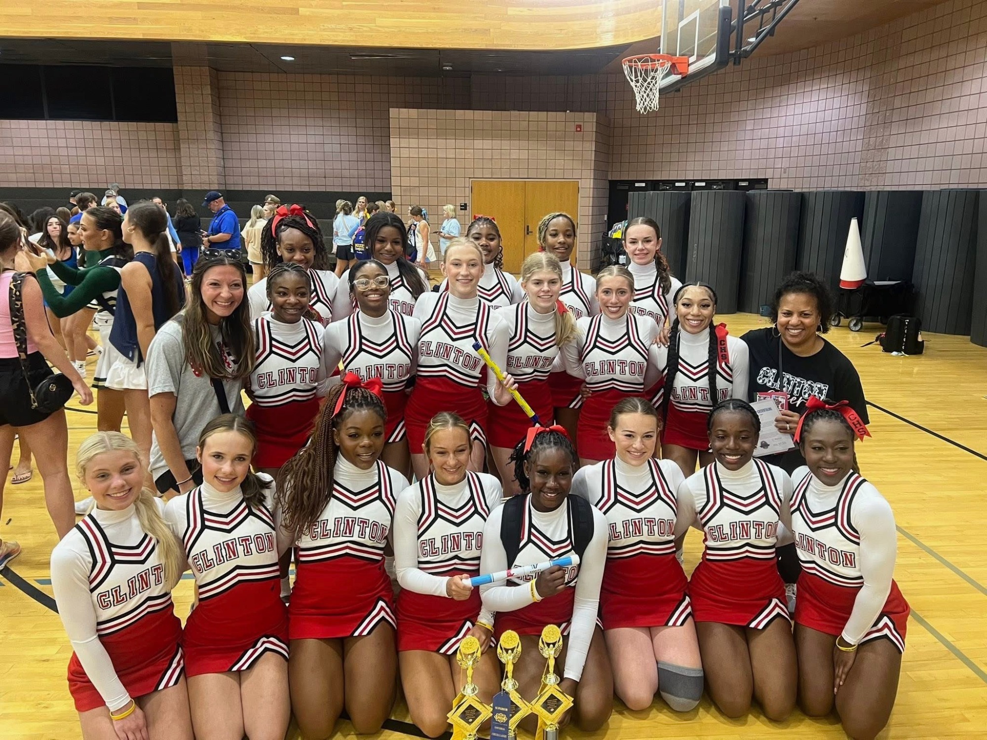 CHS Cheer at USM during the last week of May.