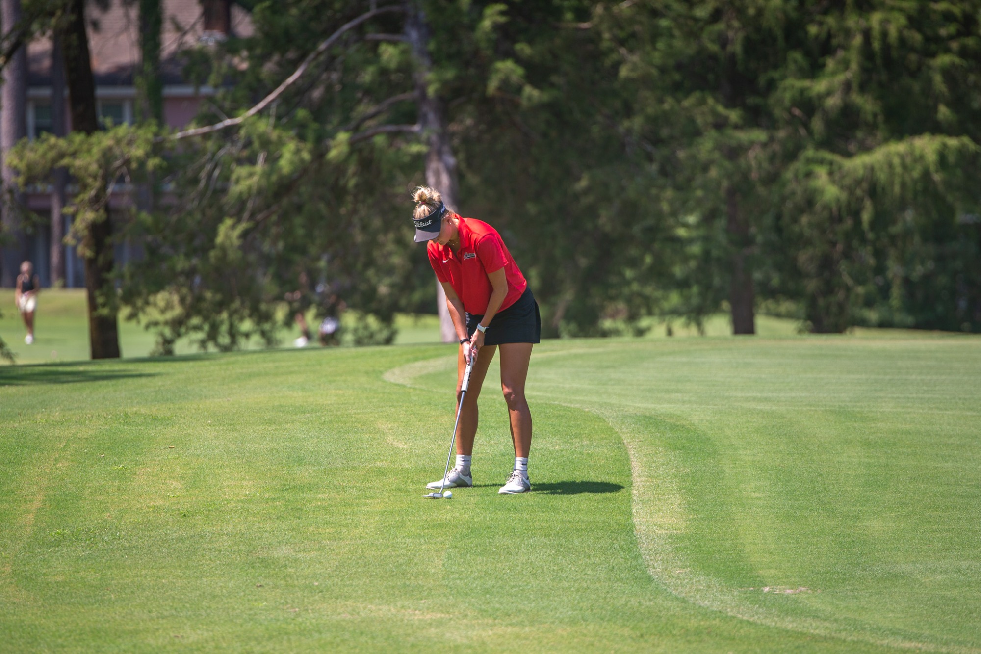 The Lady Arrows Golf team competed in the Maverick Invitational at Whisper Lake, bringing their top four players to the course.