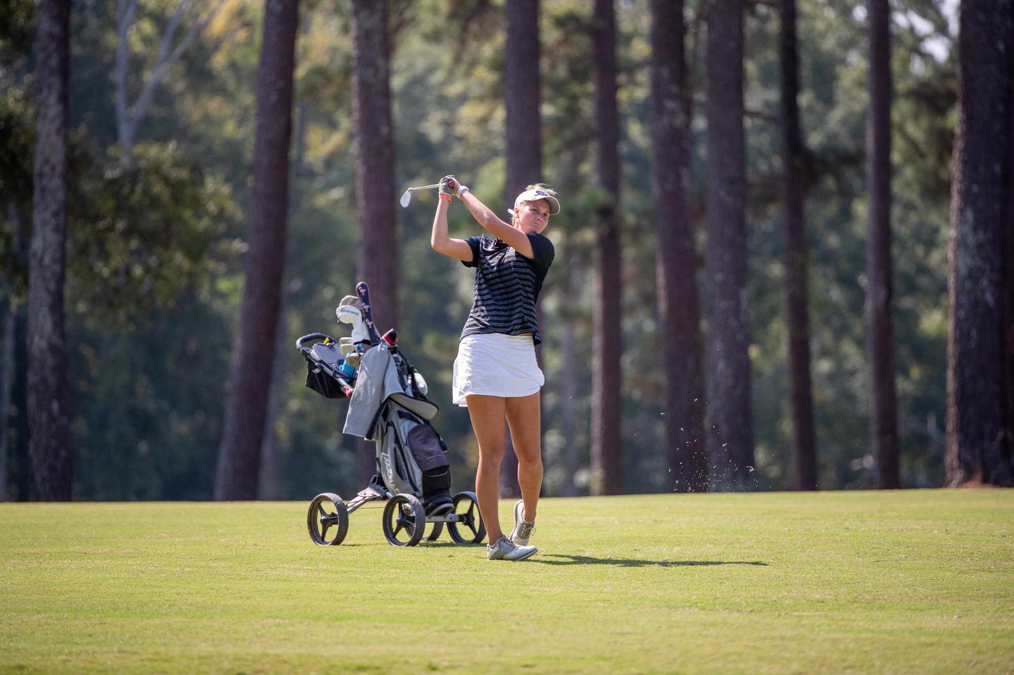 The Lady Arrow Golf team secured second place at the Lady Cougar Invitational.