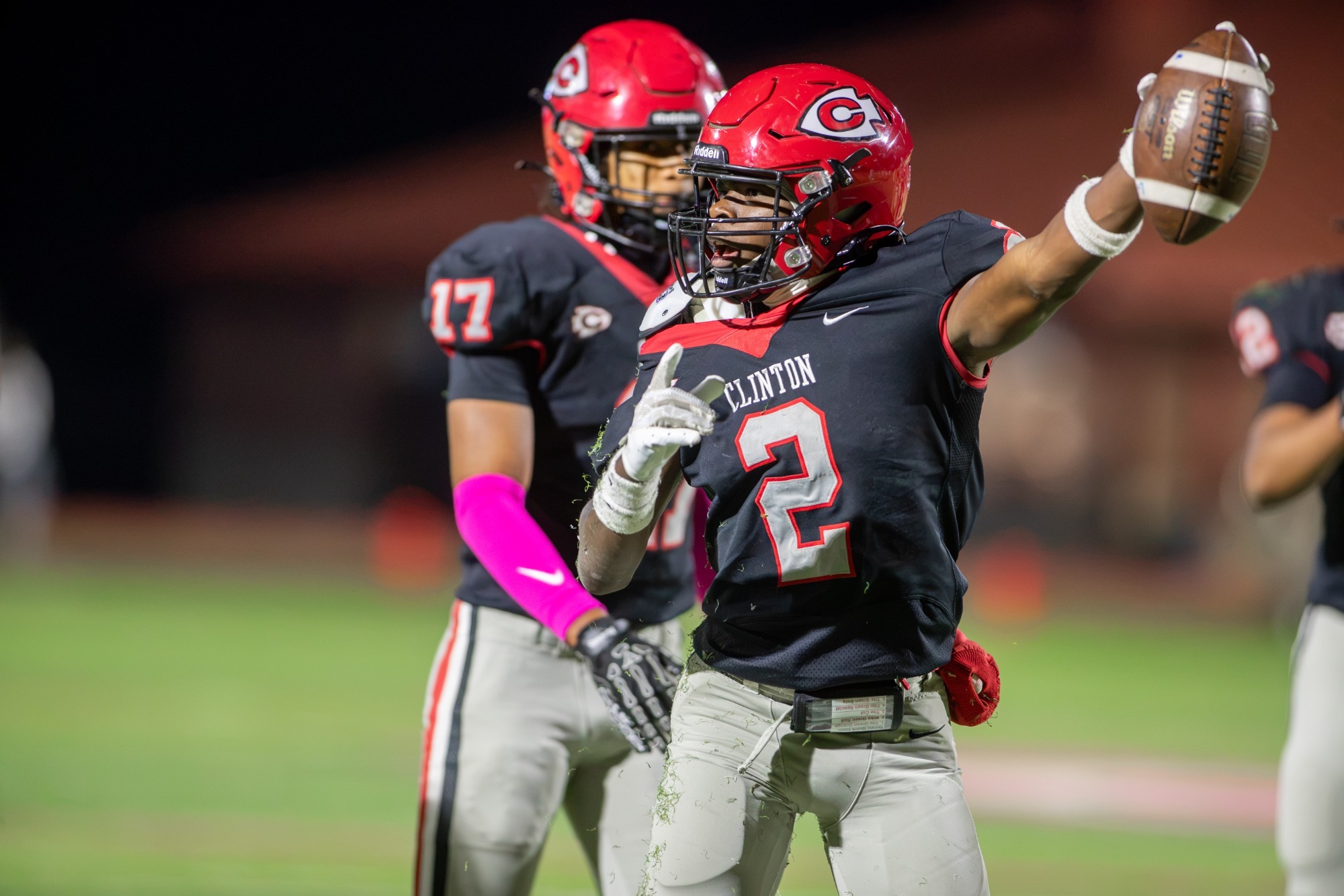 Trevion Casnel pleads his case for a fumble recovery against the Starkville Yellowjacets on Oct. 16 at Arrow Field.