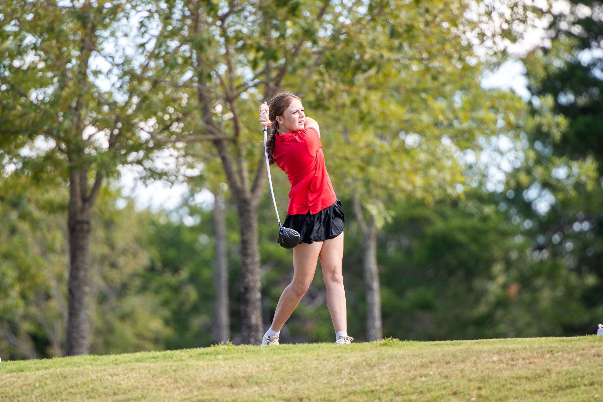 Ava DuBose competes at the MSU Invitational on Thursday, Oct. 1, in Starkville.