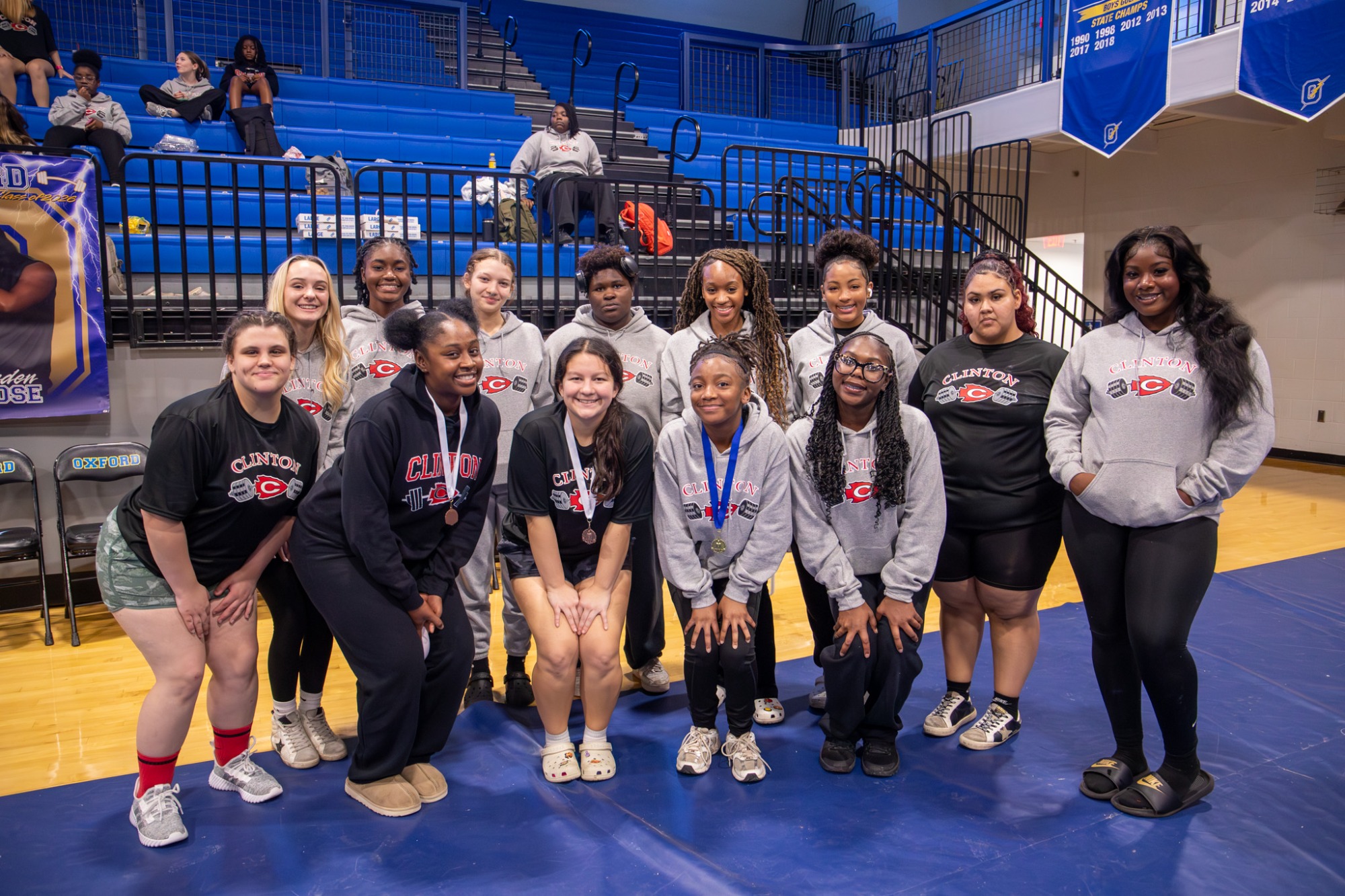 The Clinton Girls' Powerlifting team delivered a strong performance on Wednesday, February 11, competing at Oxford High School and finishing third.