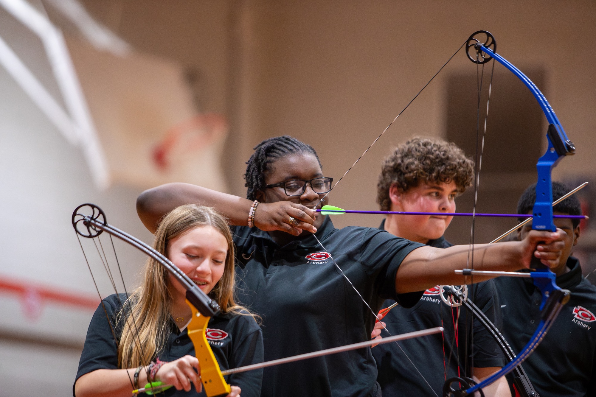 Clinton Archery hosted their first home meet of the 2026 season in the Clinton Junior High Gym on Thursday against Madison Central.